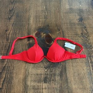 Red Shade & Shore Bikini Top - 34C